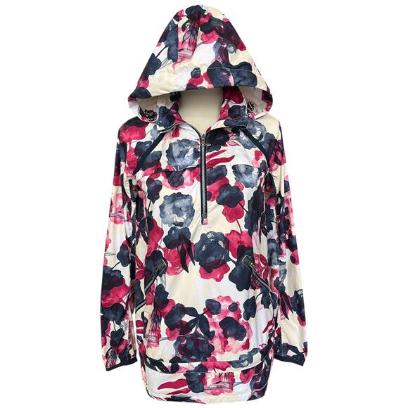 Lululemon Floral Quarter Zip Miss Misty Pullover Inky Floral Berry Hooded Jacket - Picture 3 of 14